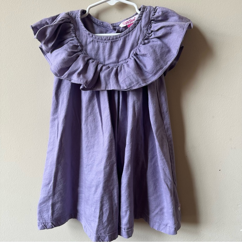 Ruffle Butts Dress - Purple Soft - Size 4t Ruffle Detailing at top